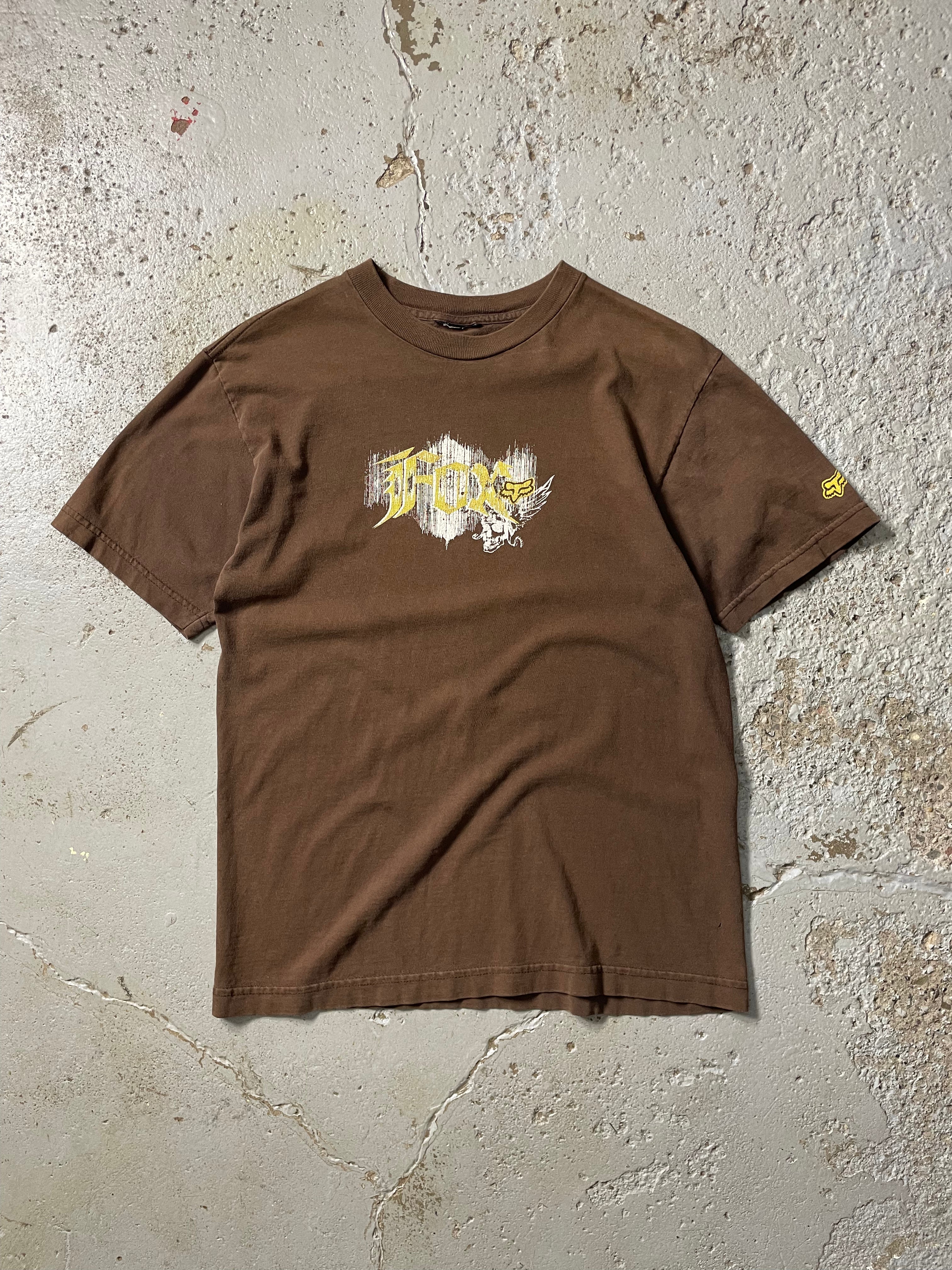 VINTAGE FOX RACING BROWN TEE