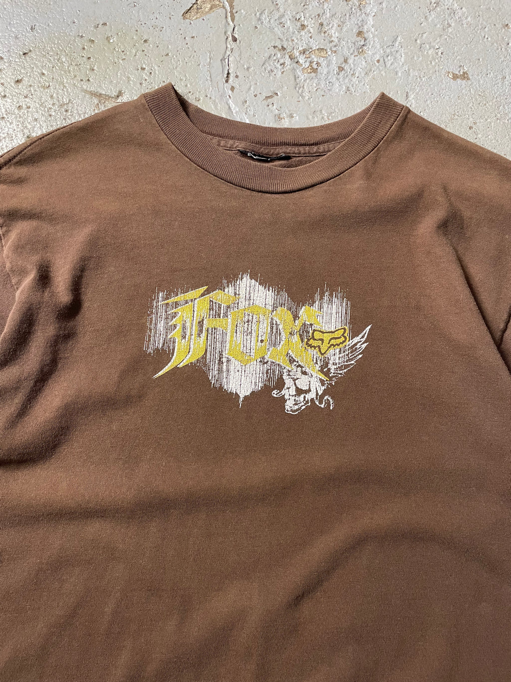 VINTAGE FOX RACING BROWN TEE