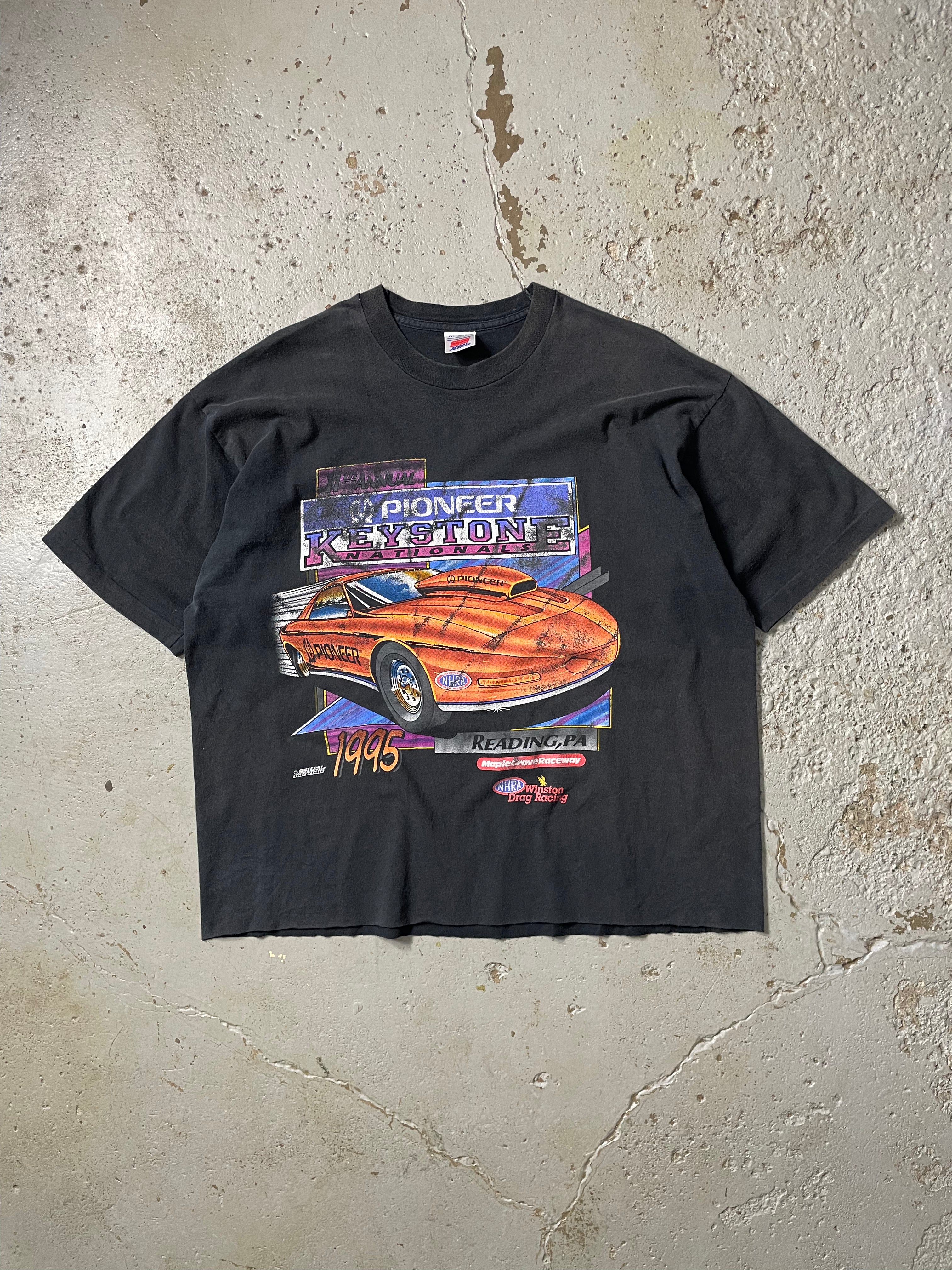 VINTAGE FADED RACING TEE