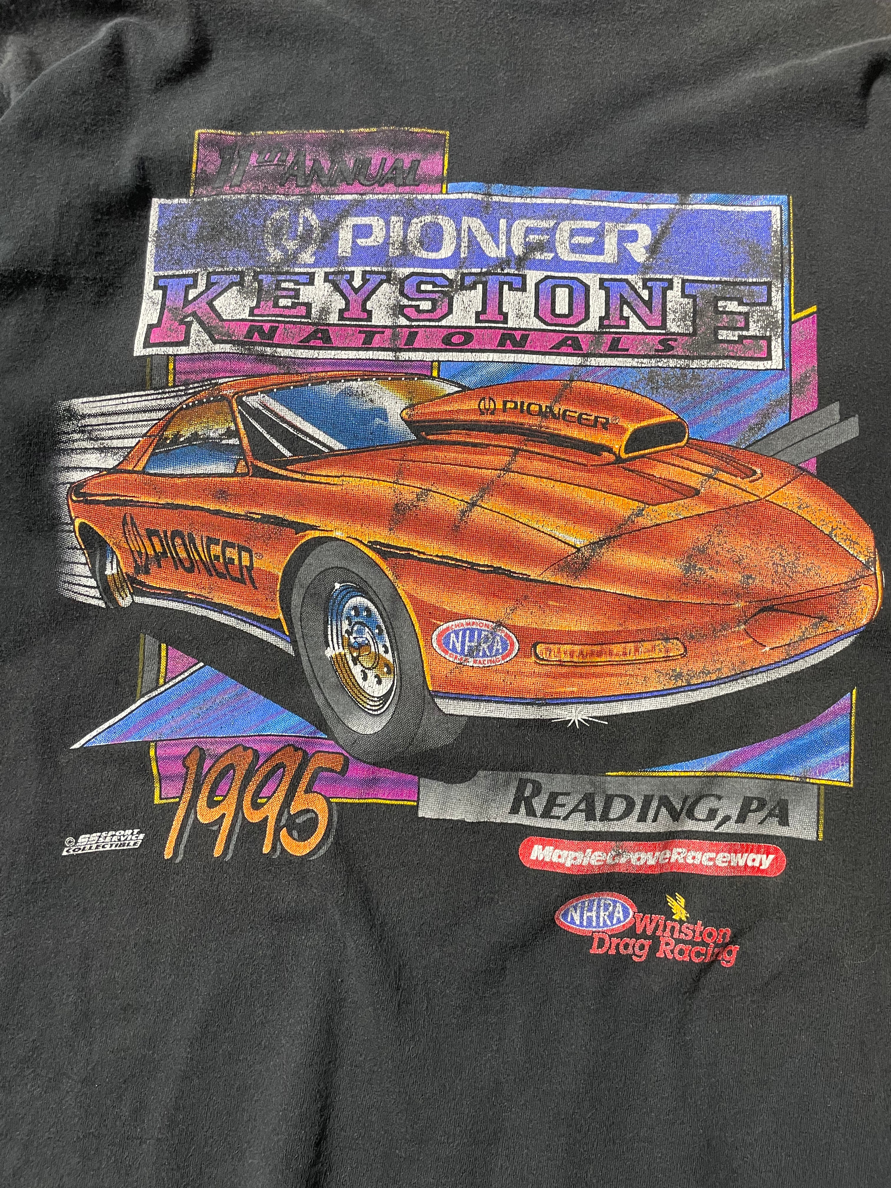 VINTAGE FADED RACING TEE