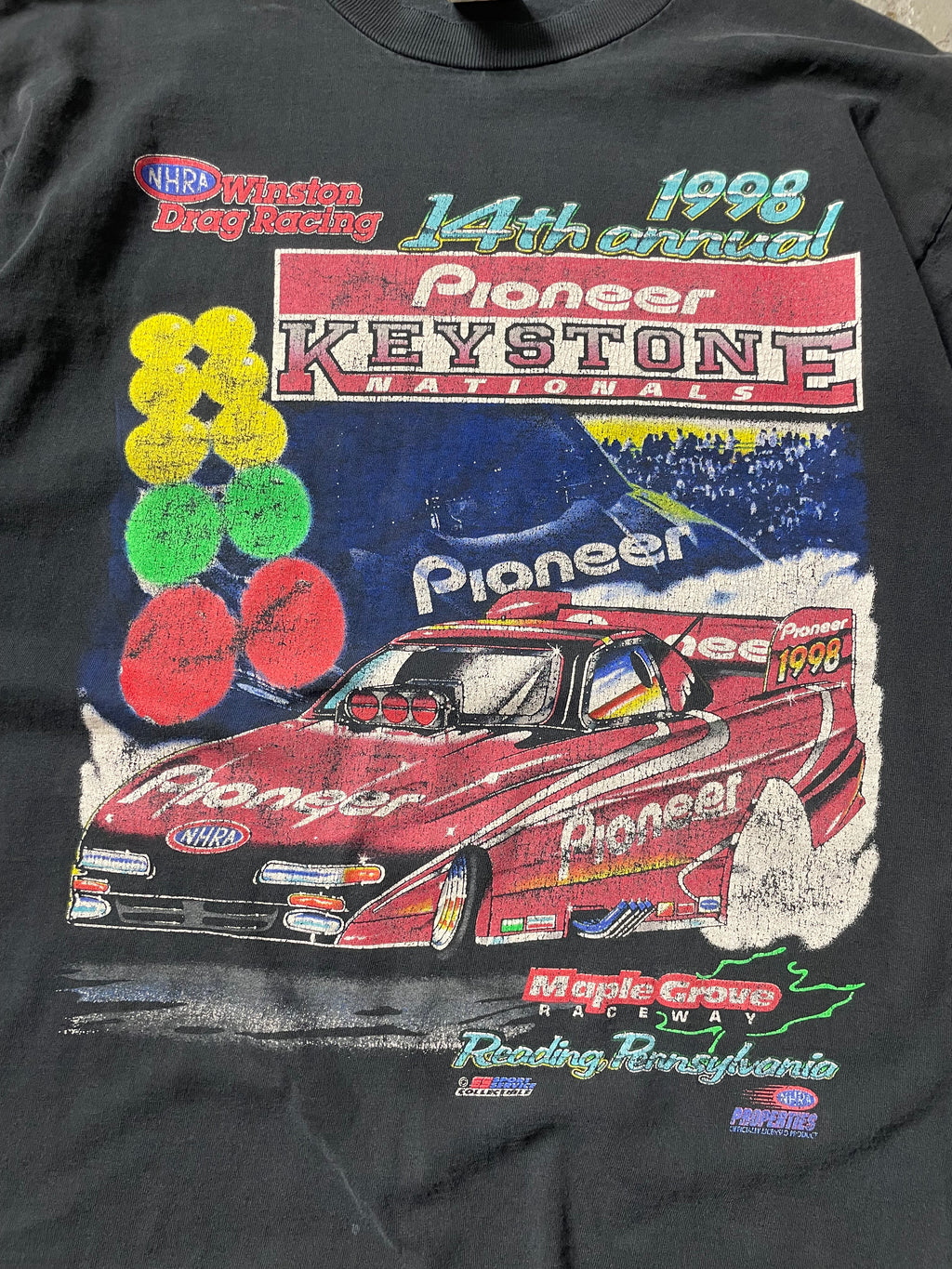 VINTAGE DISTRESSED RACING TEE