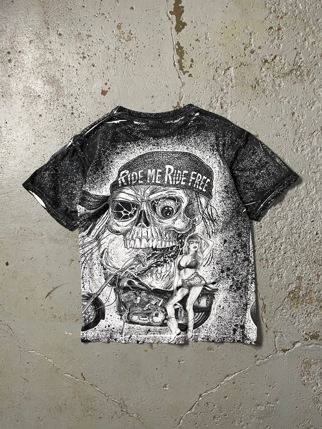 VINTAGE AOP BIKER TEE