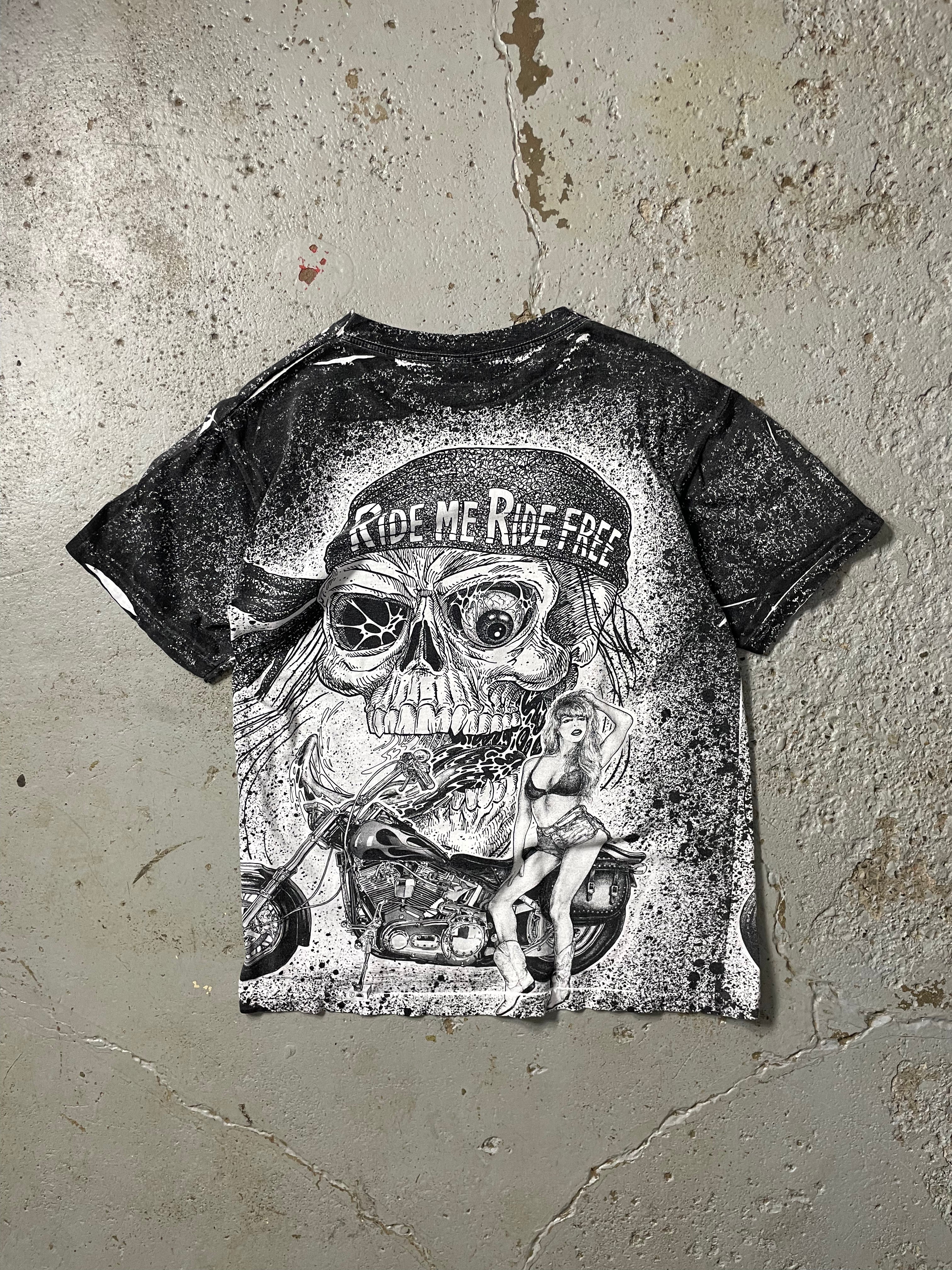 VINTAGE AOP BIKER TEE