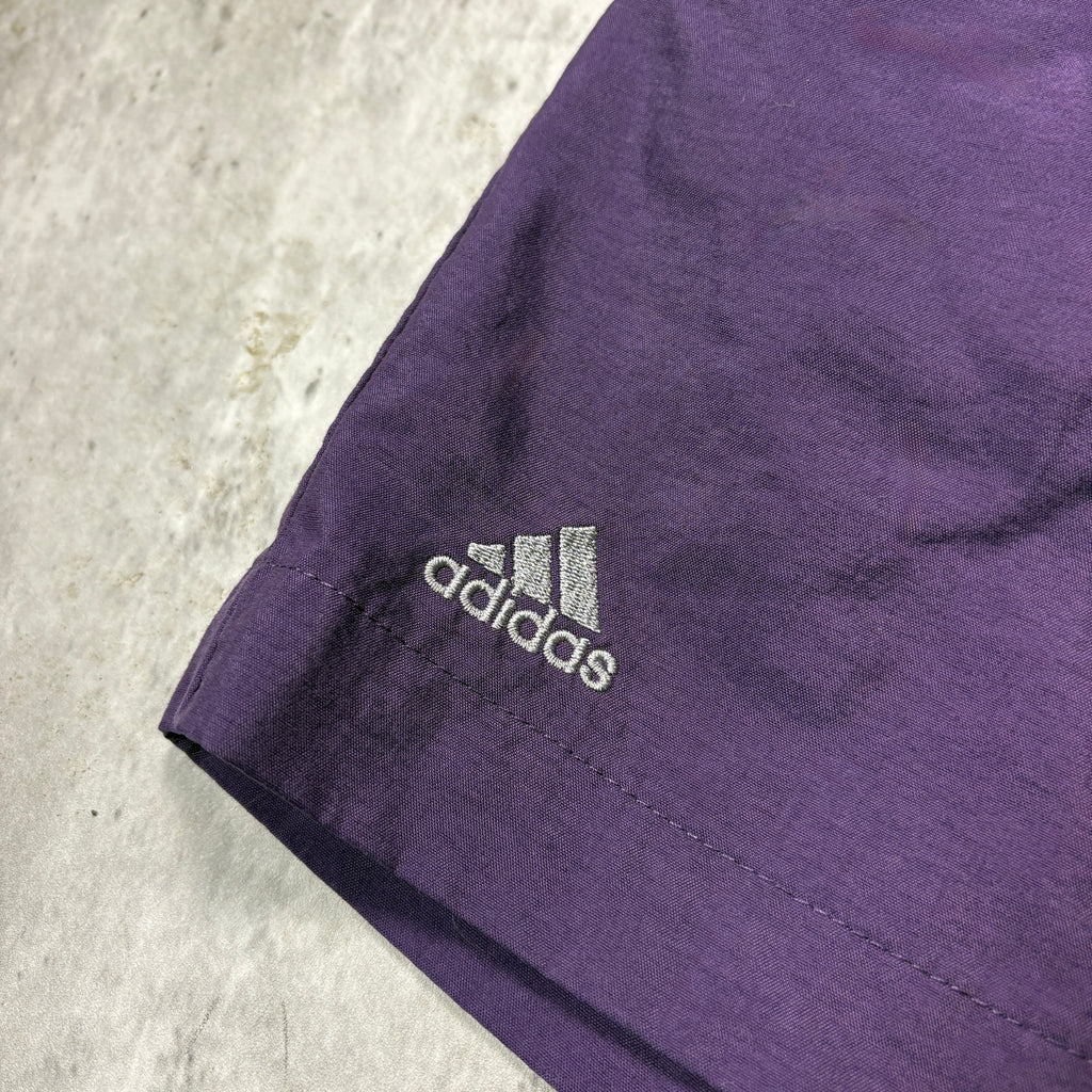 VINTAGE ADIDAS PURPLE TRACK SHORTS