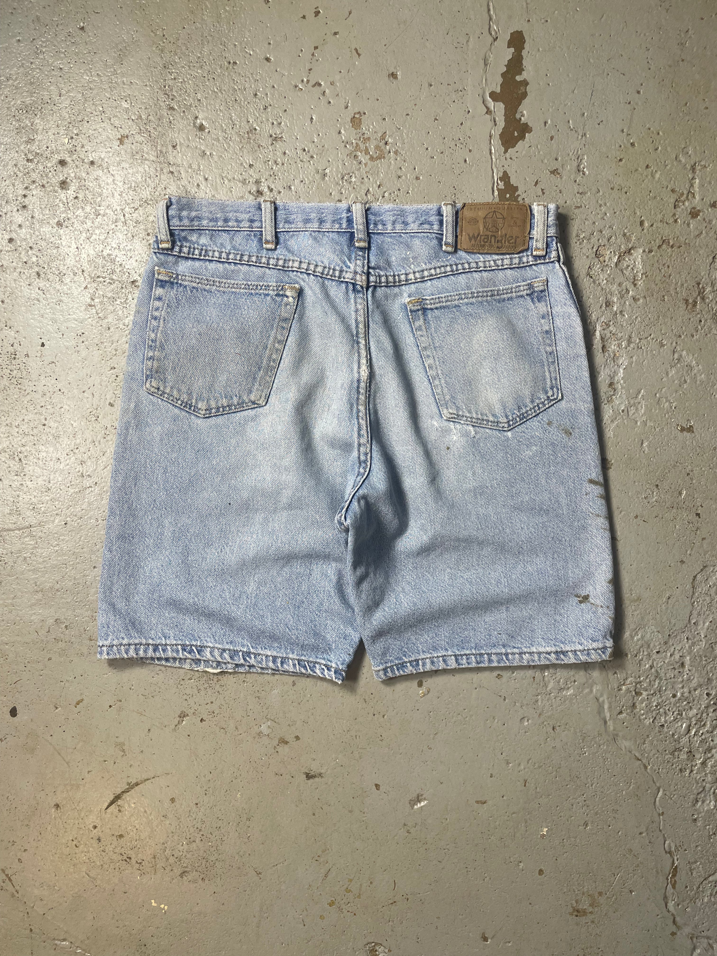 90s WRANGLER DISTRESSED JEAN SHORTS