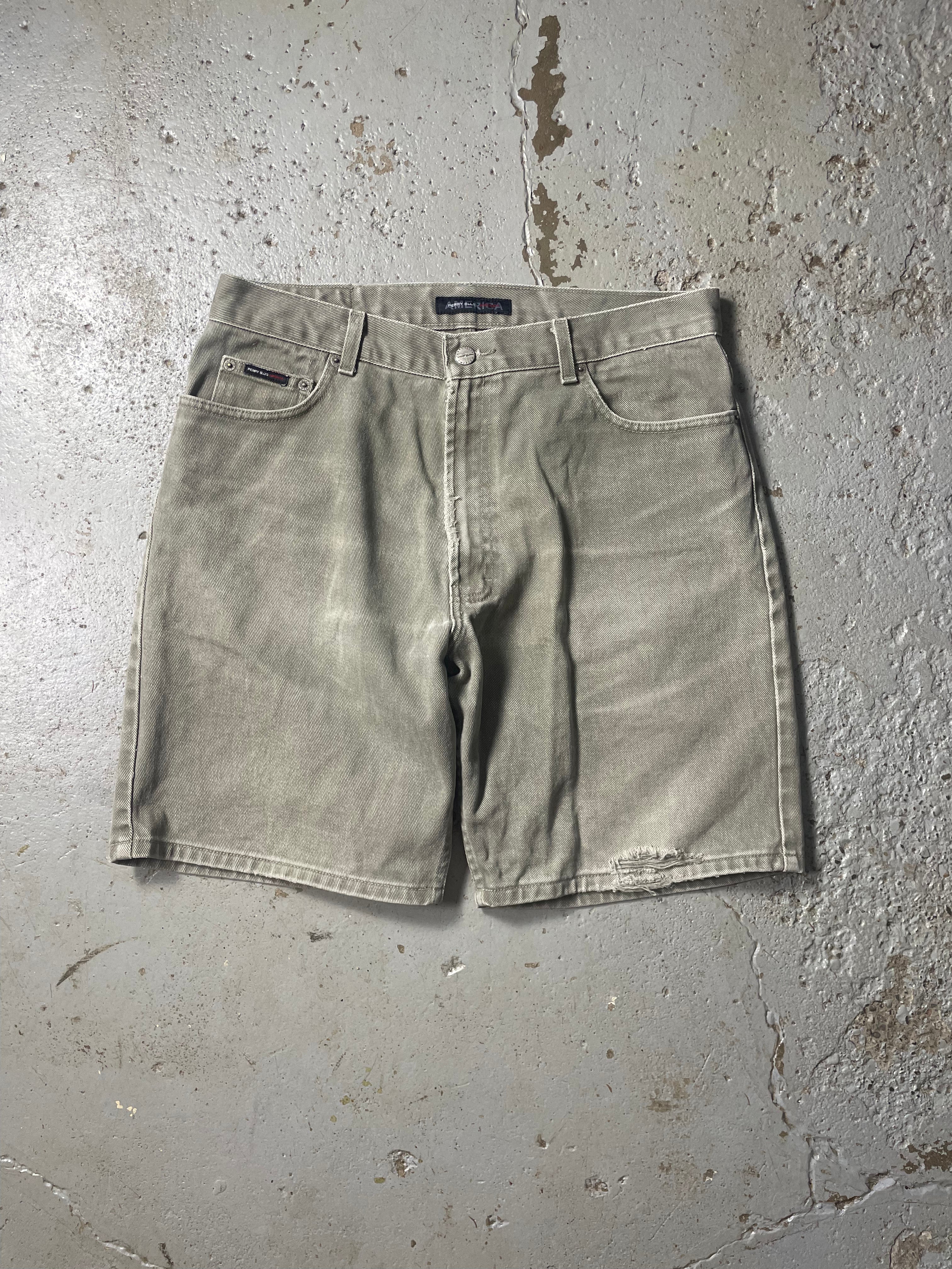 VINTAGE DISTRESSED GRAY JORTS