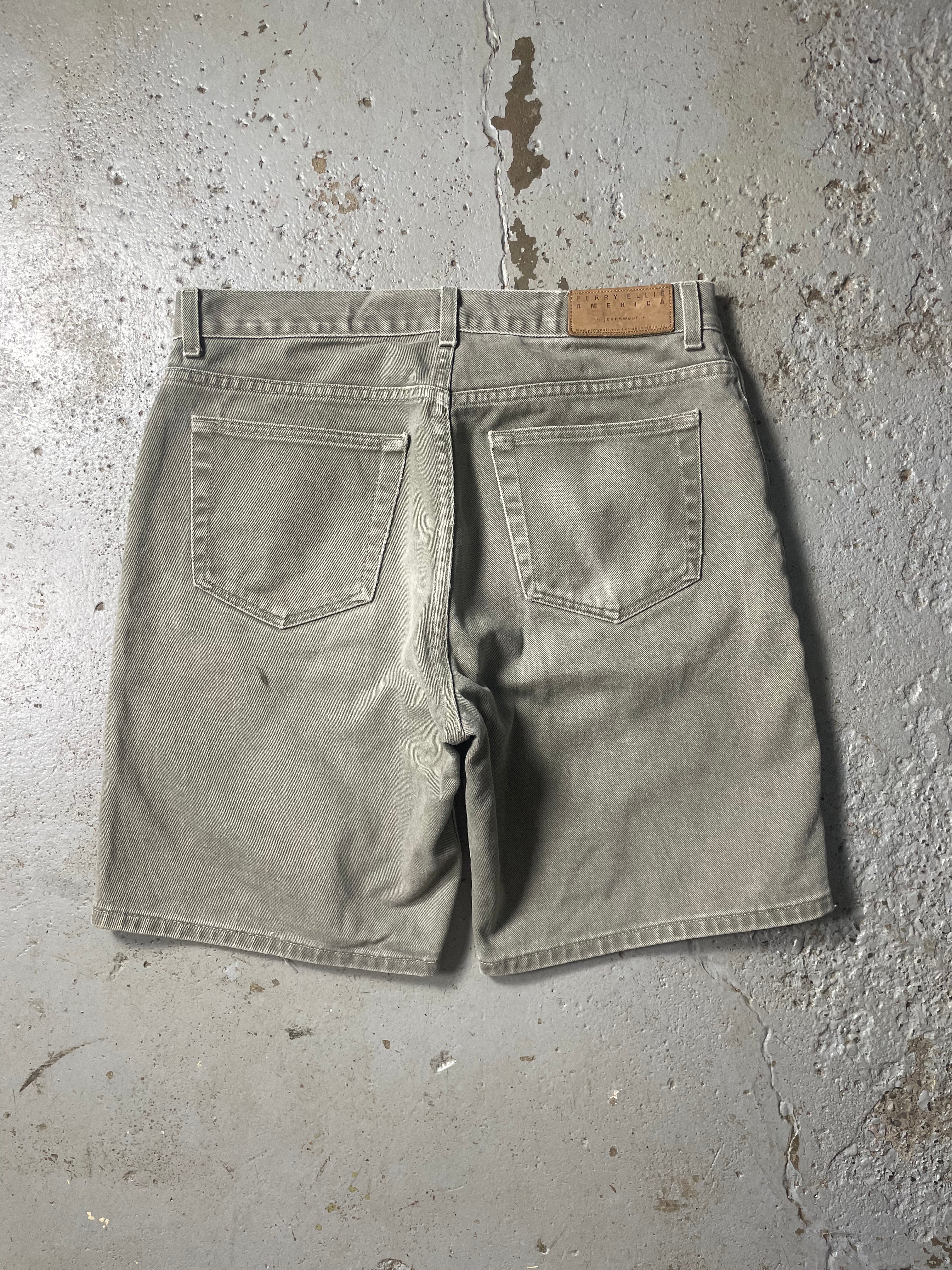 VINTAGE DISTRESSED GRAY JORTS