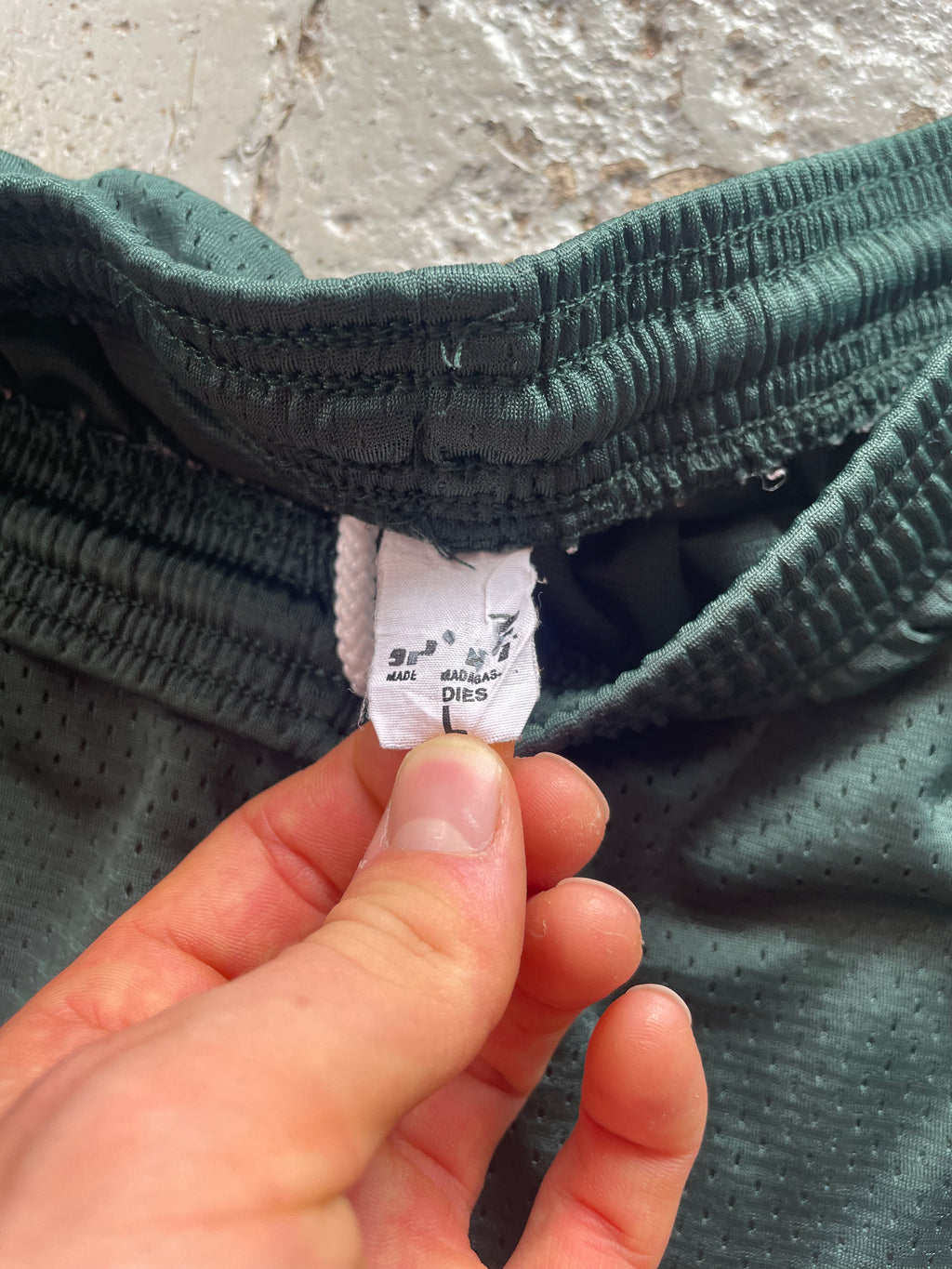 VINTAGE GREEN PHYS ED SHORTS