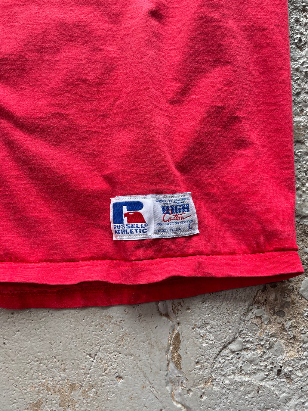 VINTAGE FADED RUSSELL POCKET TEE