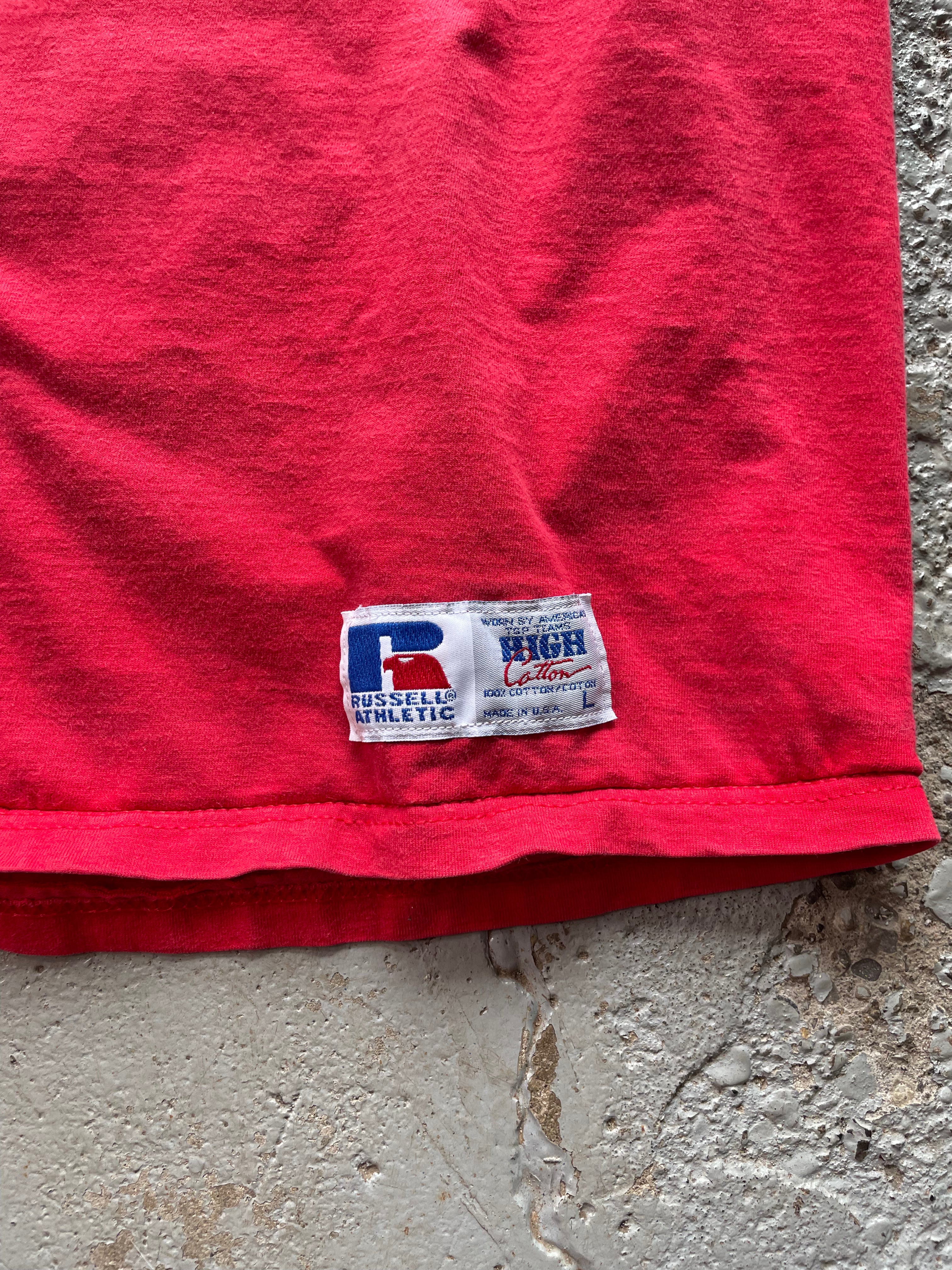 VINTAGE FADED RUSSELL POCKET TEE