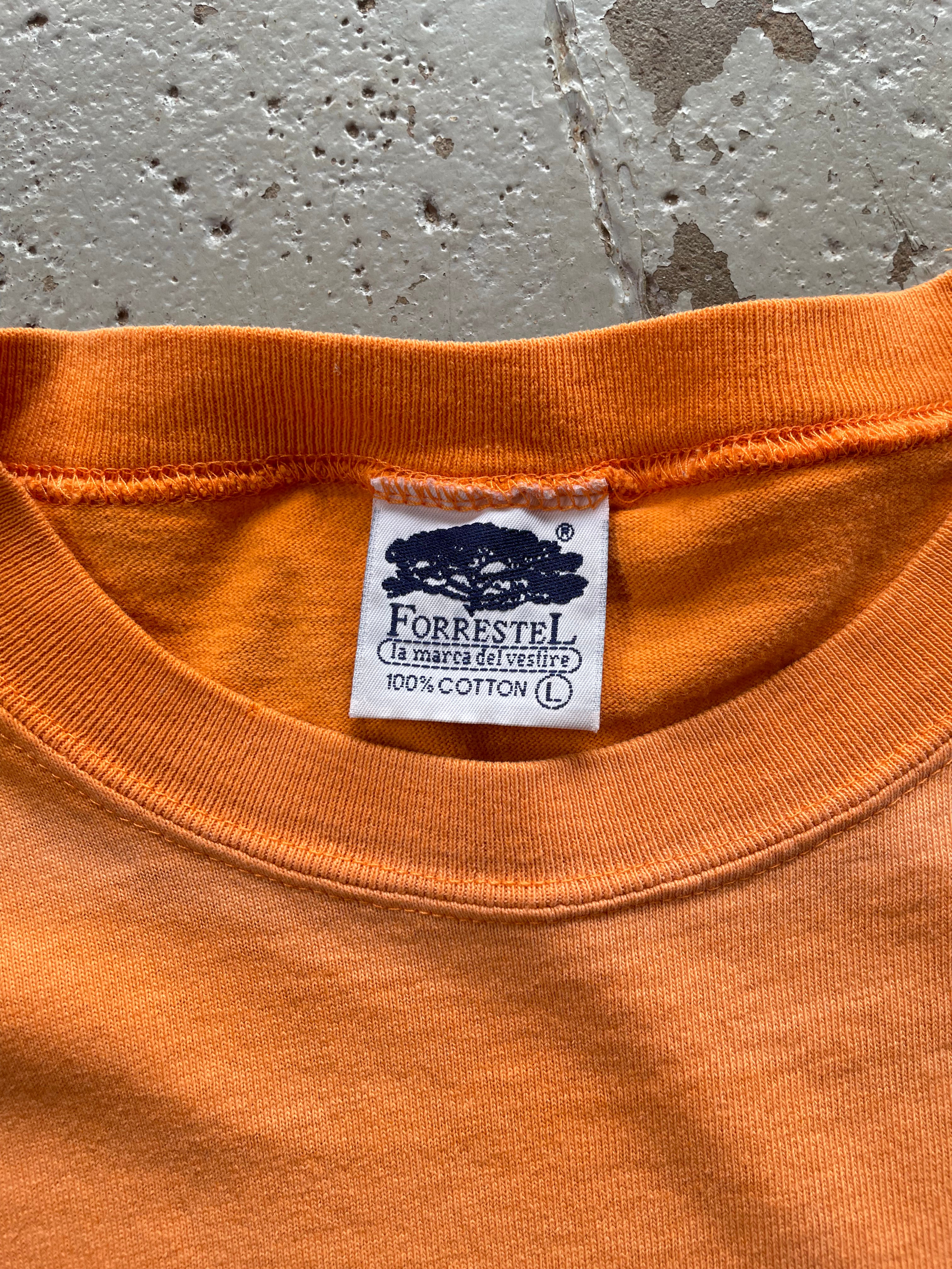 VINTAGE FADED ORANGE POCKET TEE