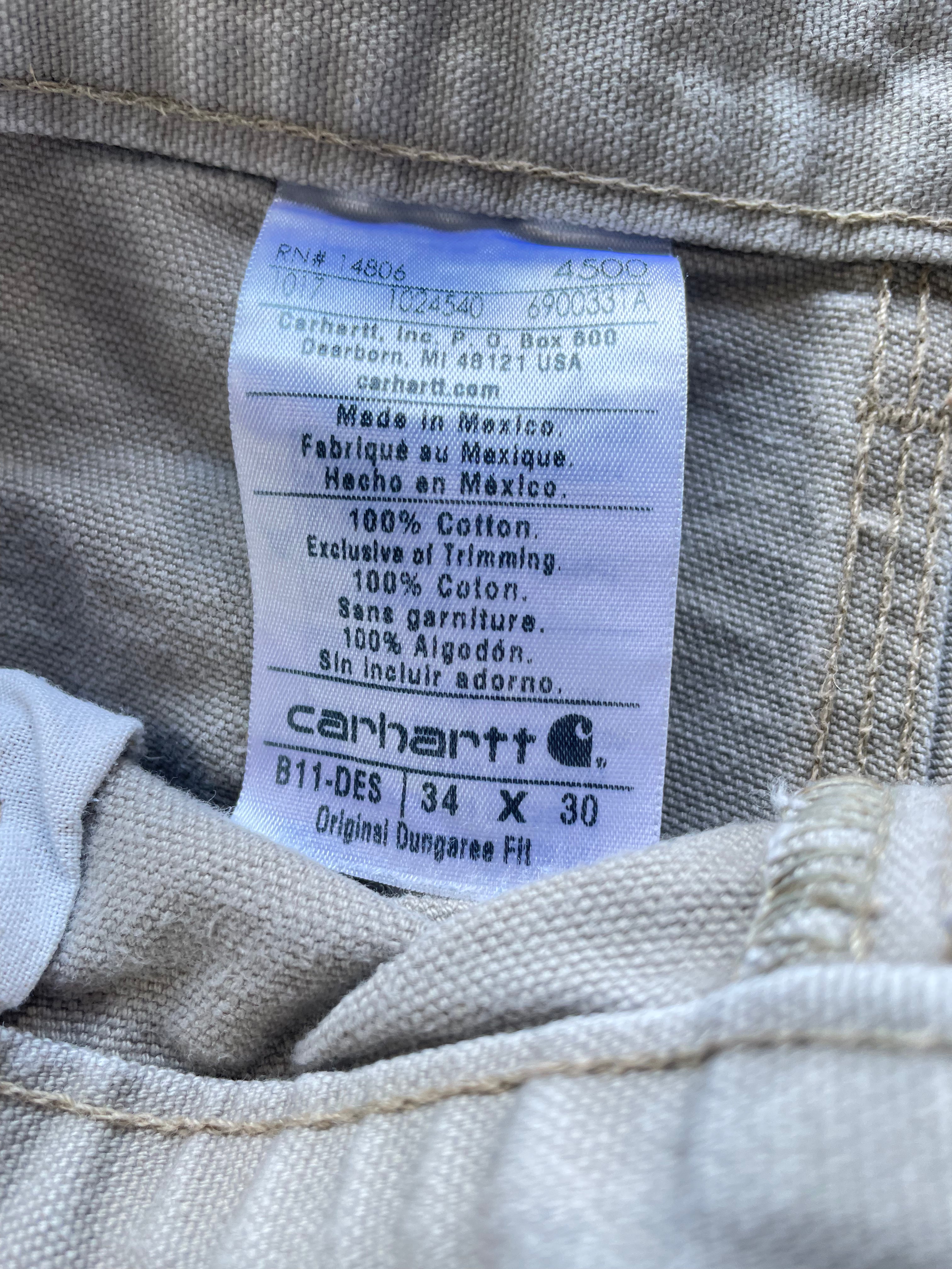 FADED CARHARTT CARPENTER PANTS