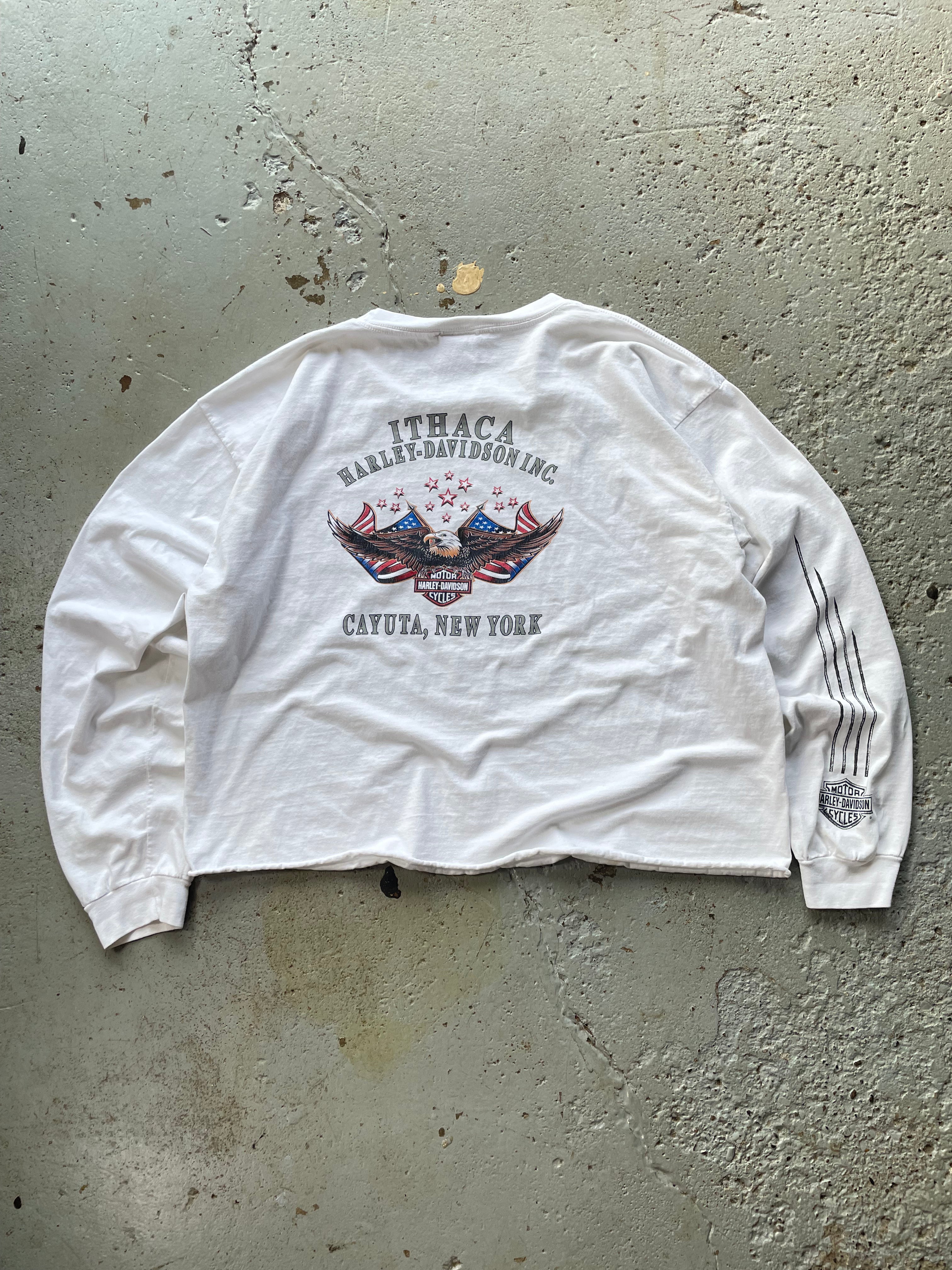 VINTAGE CROPPED HARLEY LONG SLEEVE