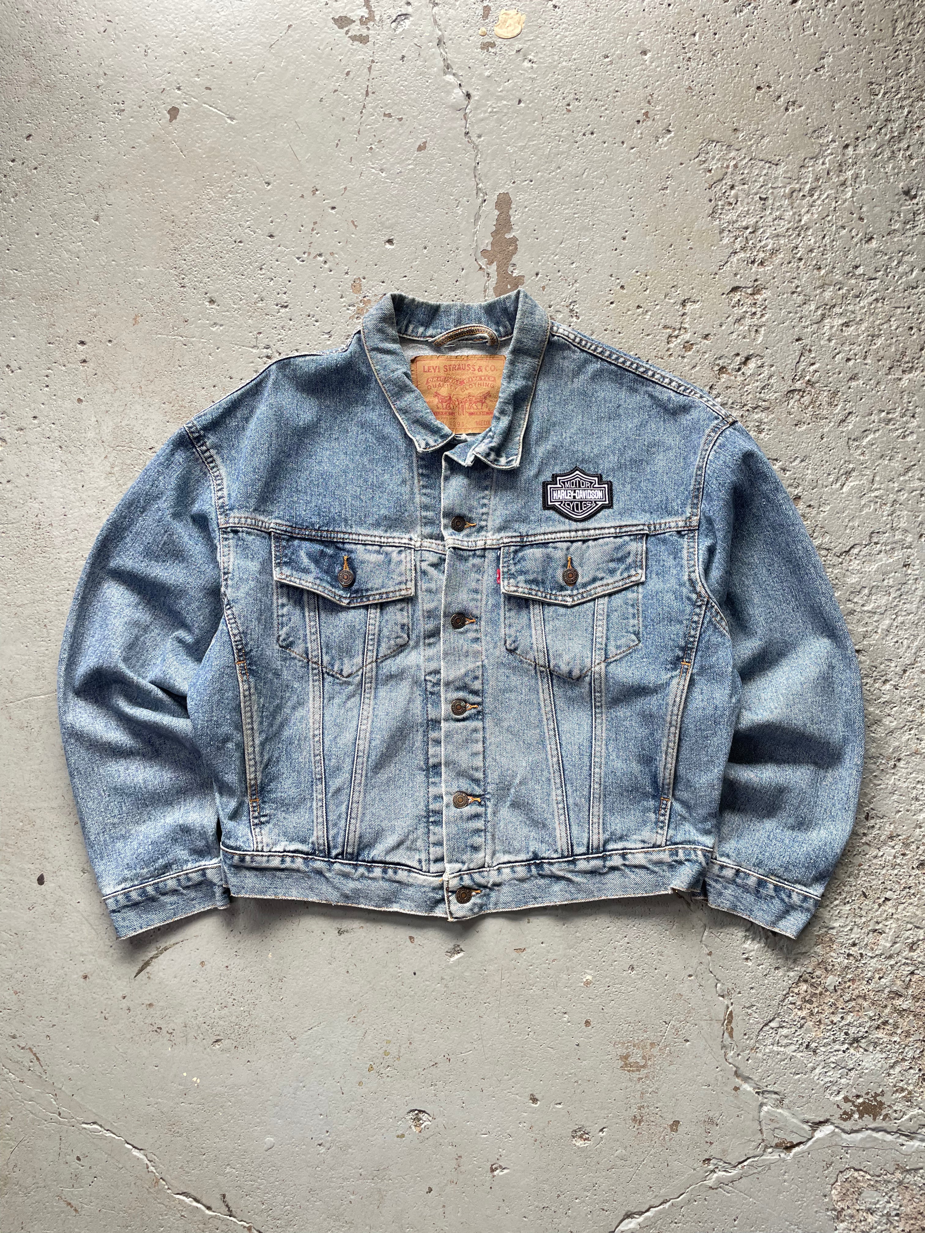 VINTAGE LEVIS HARLEY DAVIDSON DENIM JACKET