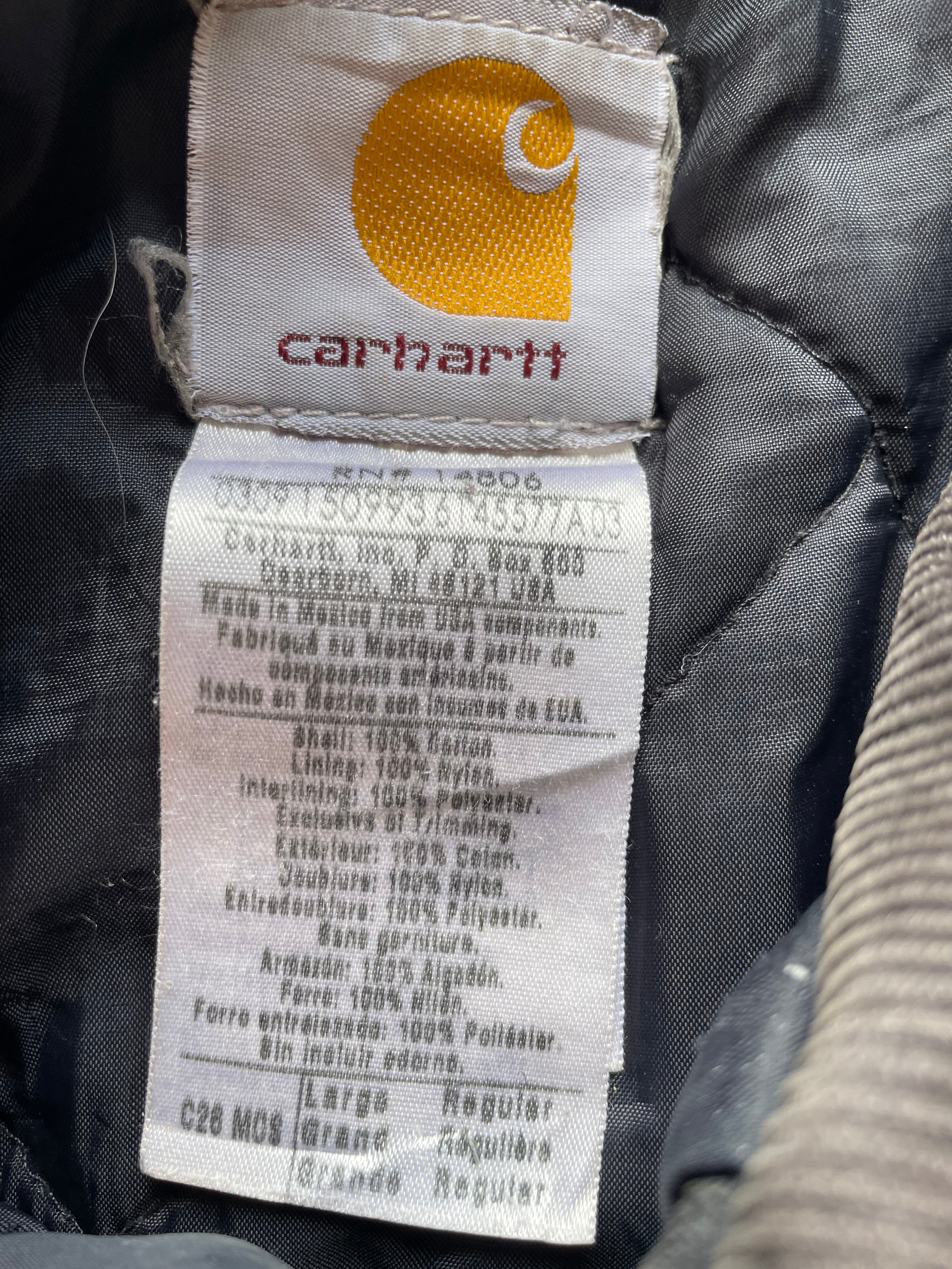 FADED DISTRESSED GREEN CARHARTT JACKET