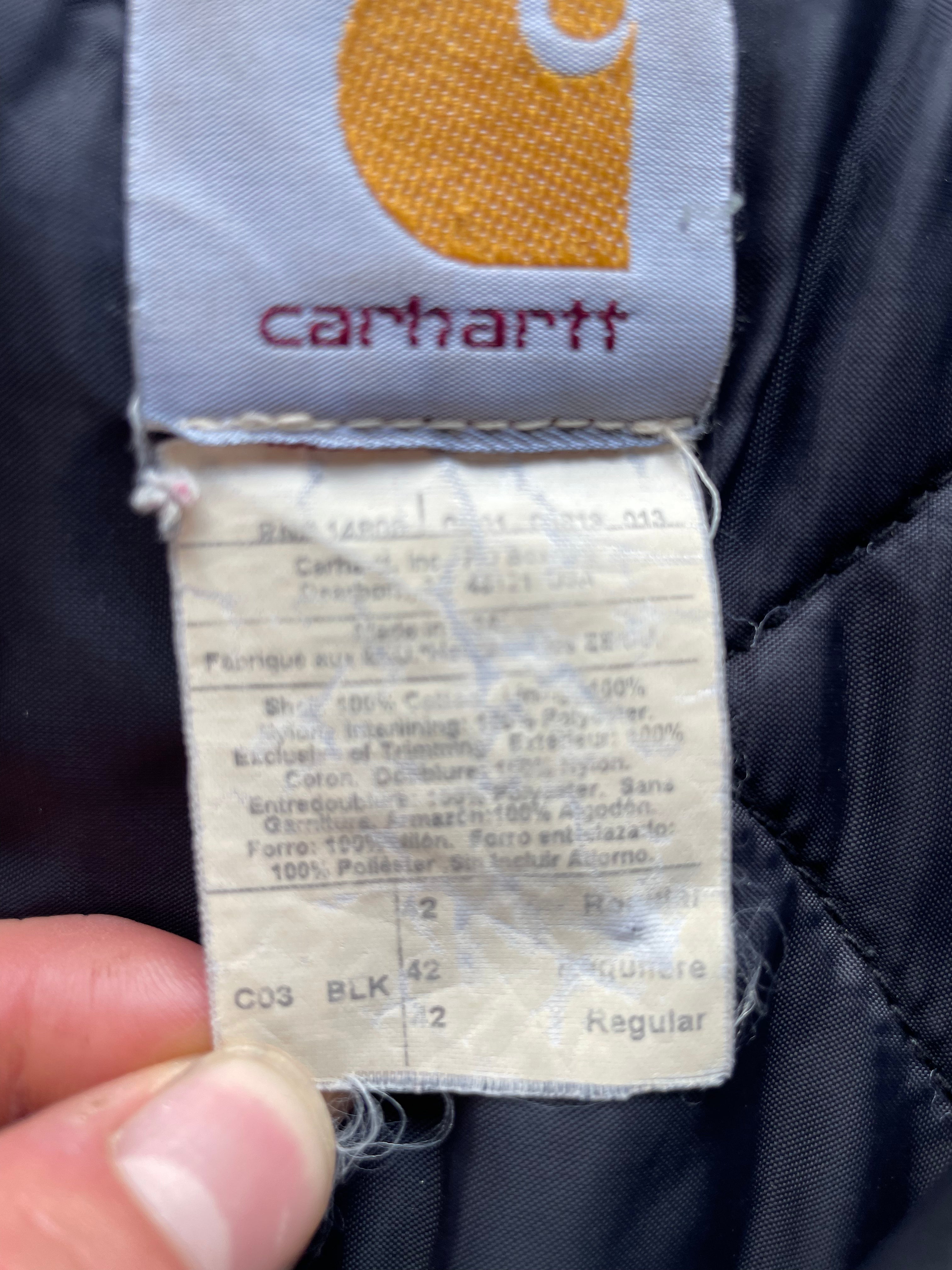 VINTAGE FADED BLACK CARHARTT JACKET