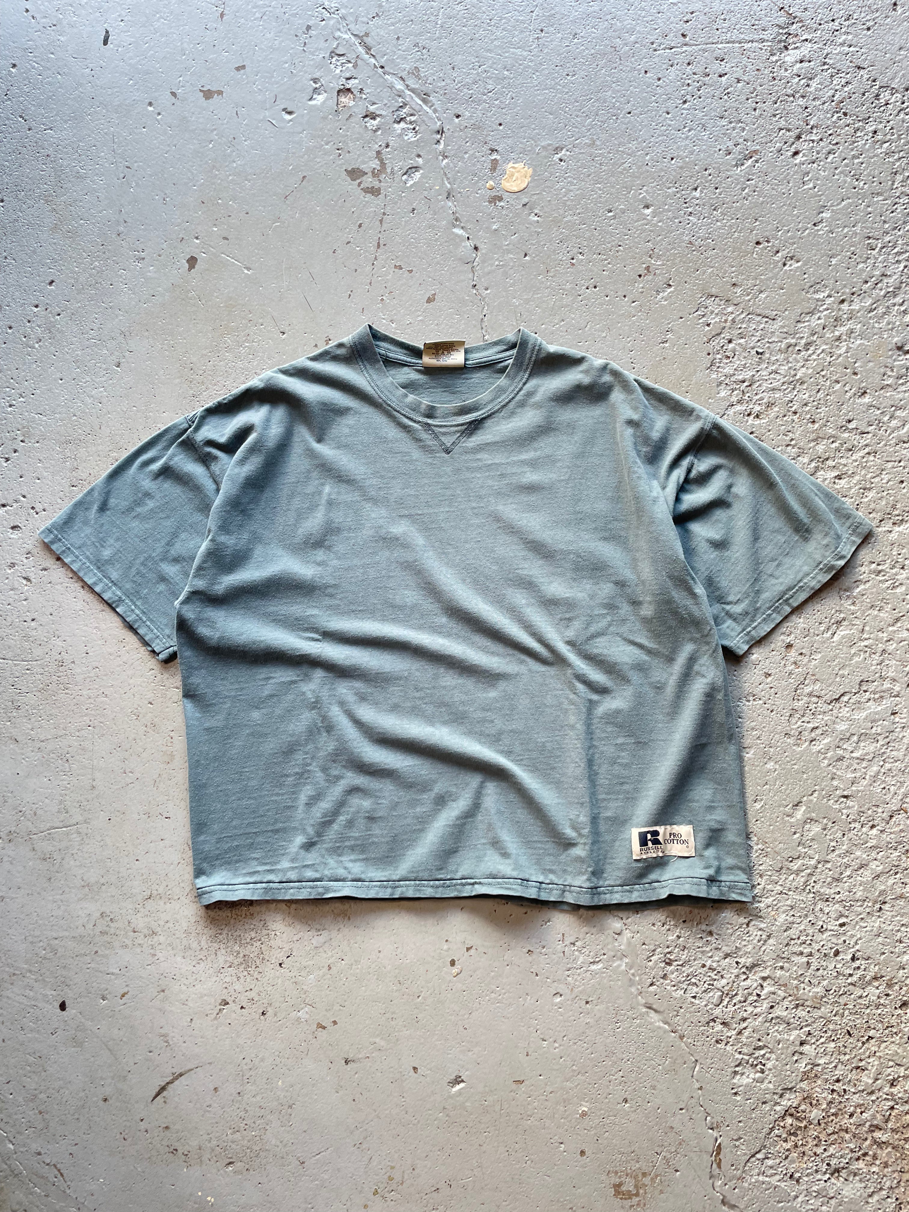 VINTAGE FADED GREEN RUSSELL TEE