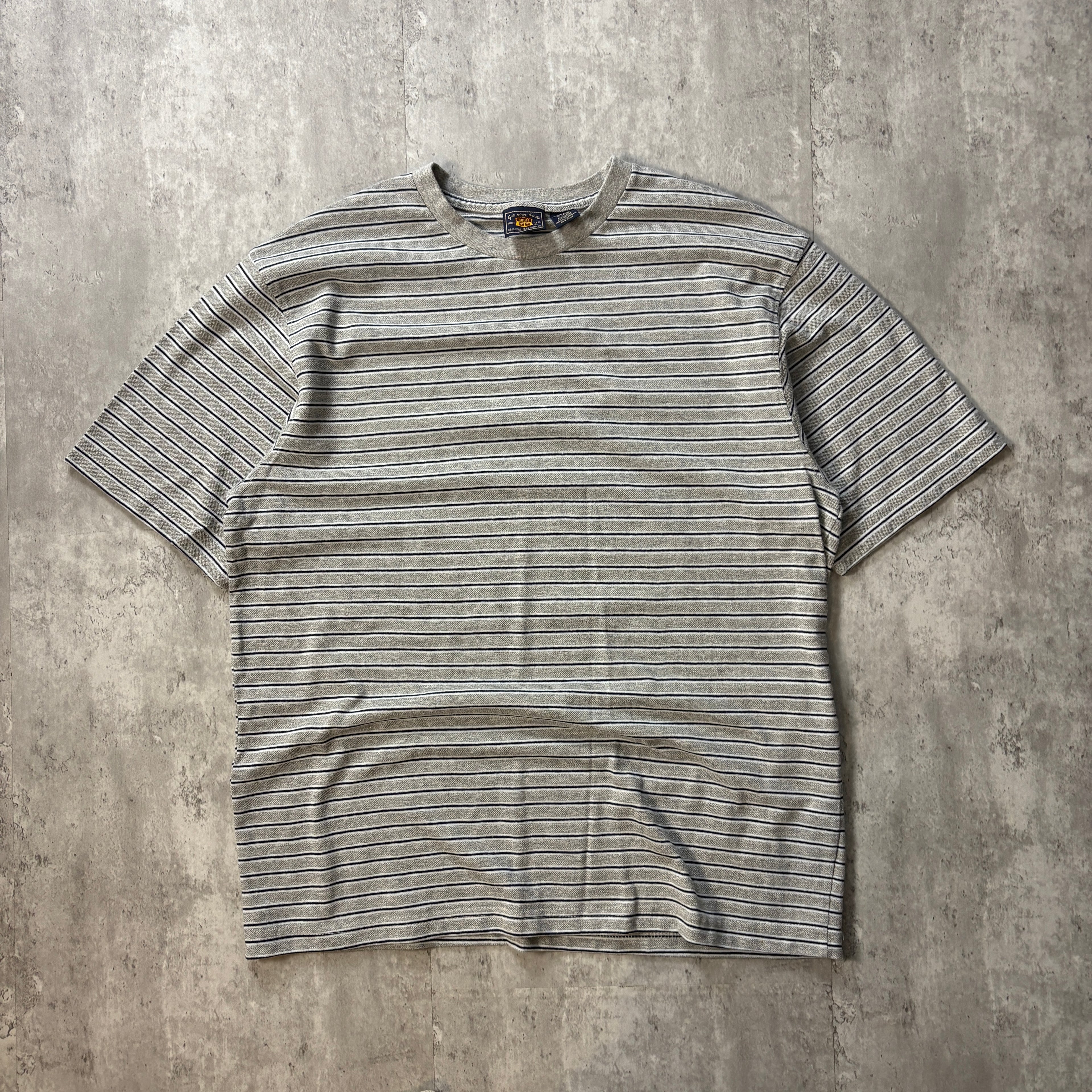 VINTAGE GRAY STRIPED TEE