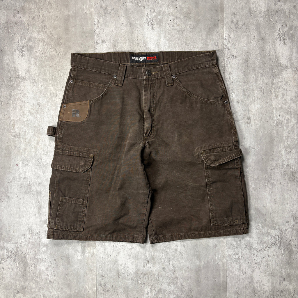 VINTAGE BROWN CARPENTER SHORTS