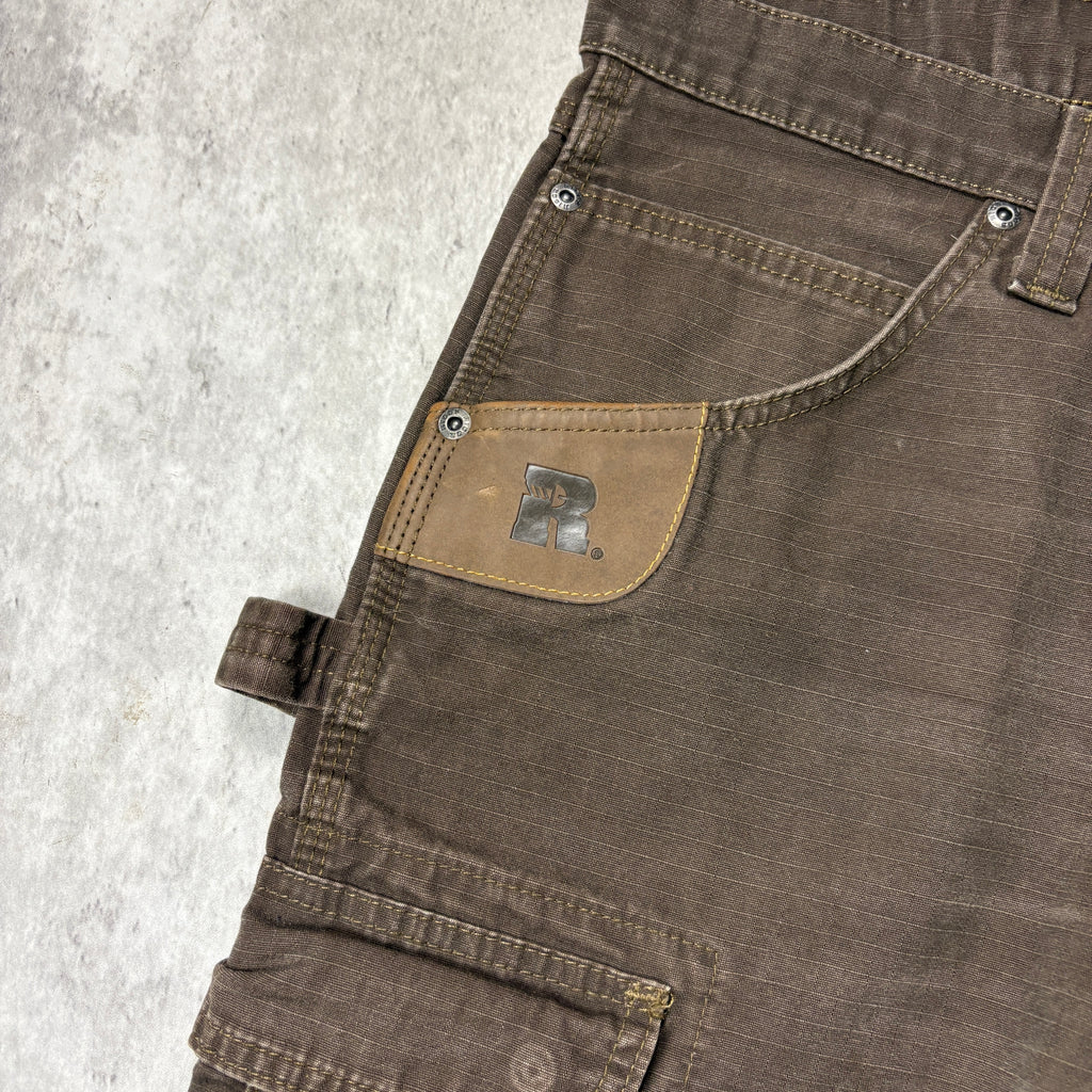 VINTAGE BROWN CARPENTER SHORTS
