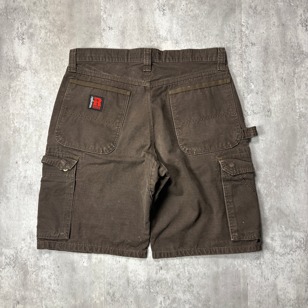 VINTAGE BROWN CARPENTER SHORTS
