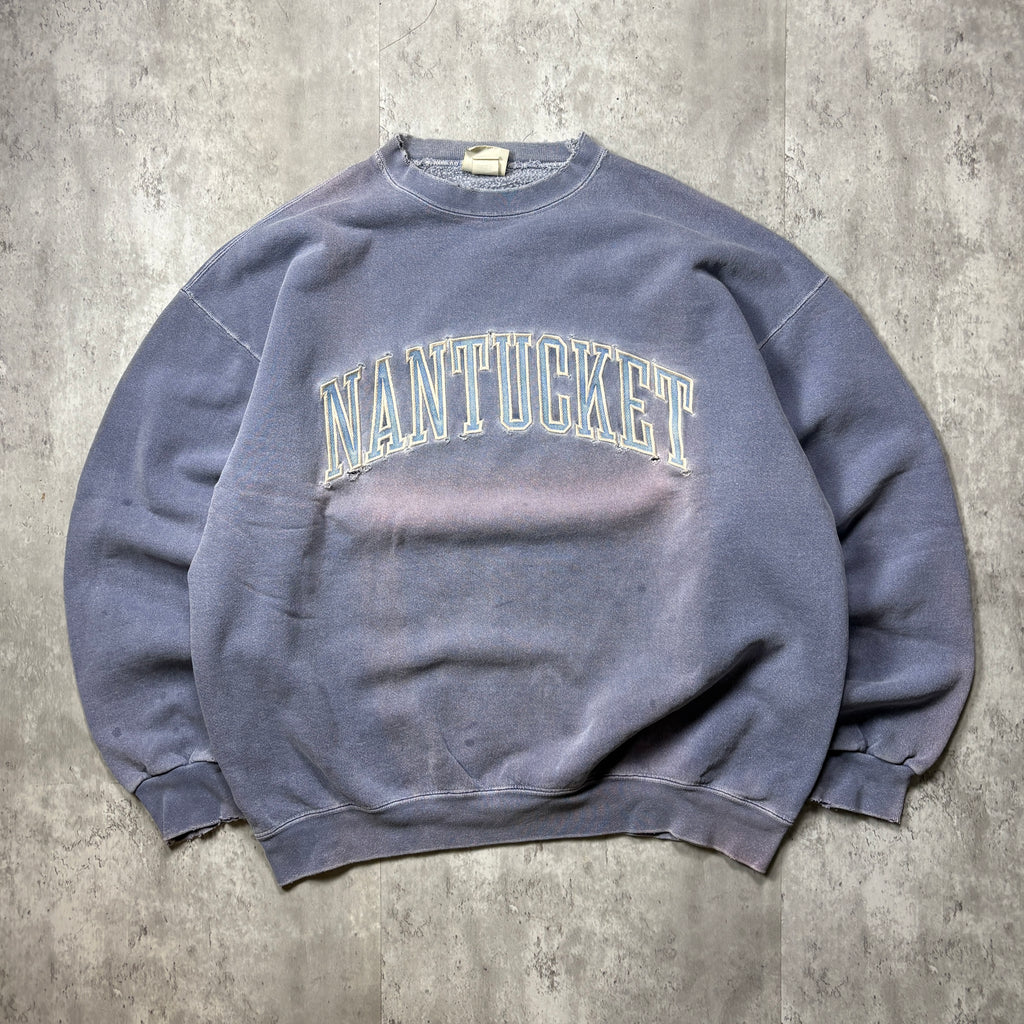 FADED DISTRESSED NANTUCKET CREWNECK