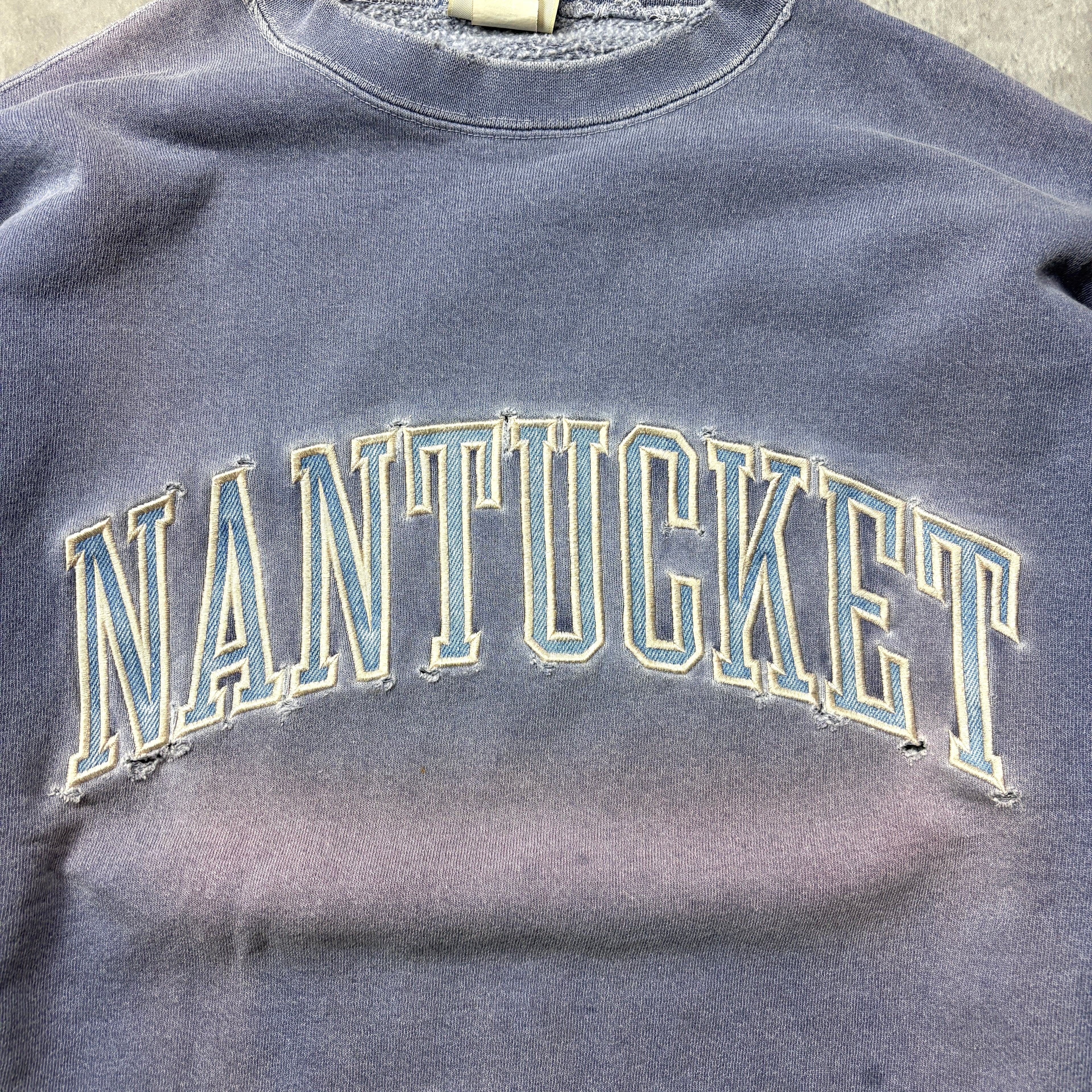 FADED DISTRESSED NANTUCKET CREWNECK