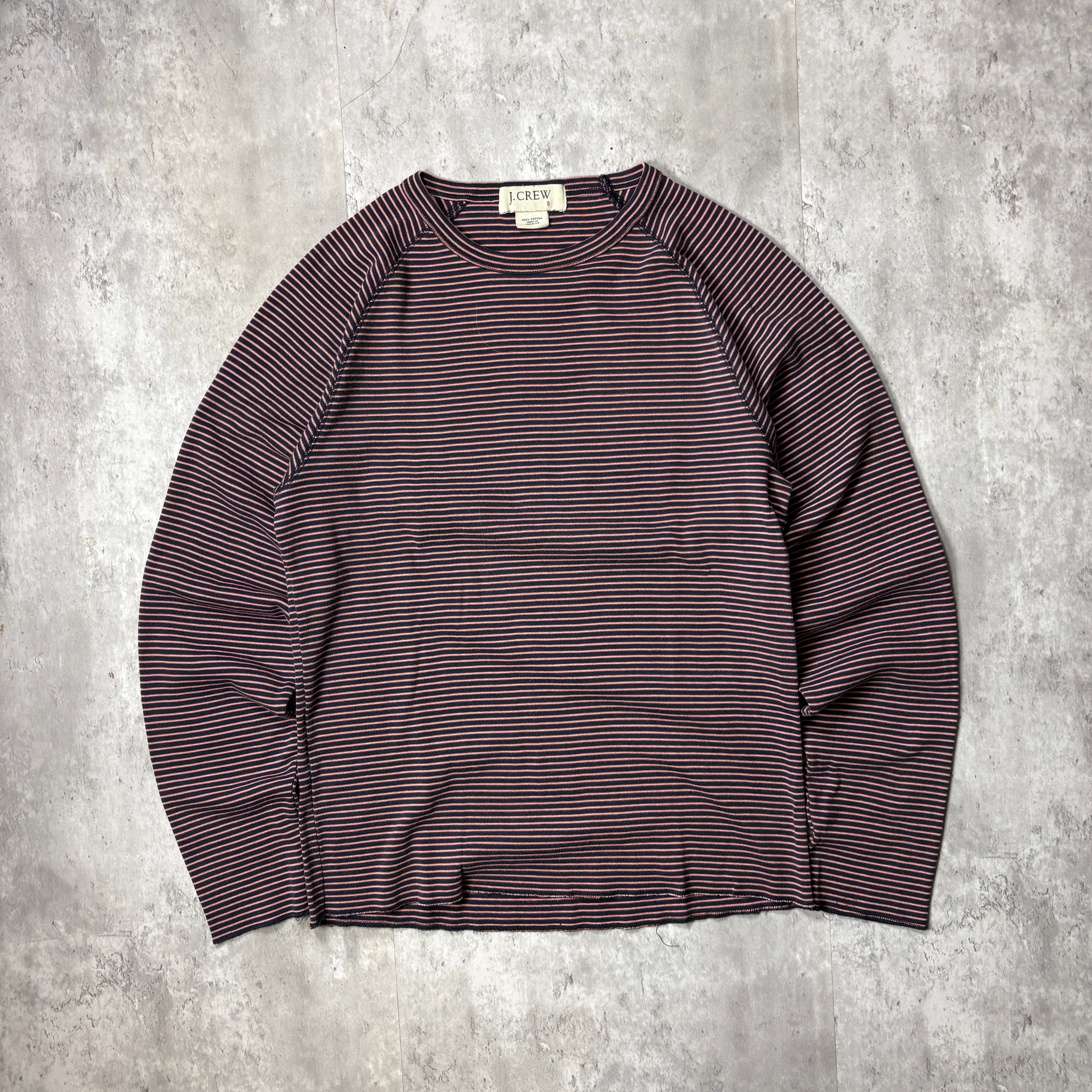 VINTAGE PINK STRIPED LONG SLEEVE