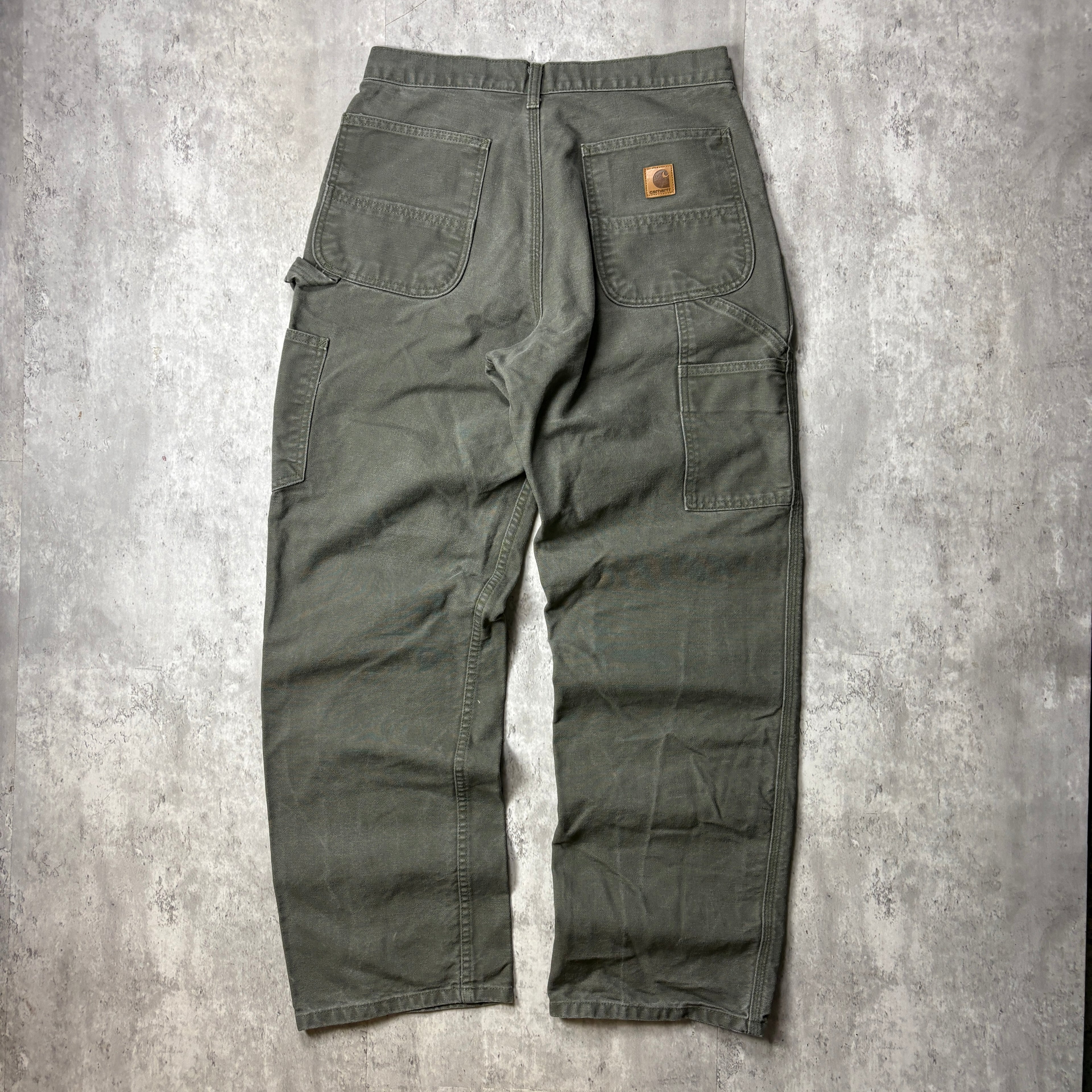 VINTAGE CARHARTT GREEN CARPENTER PANTS
