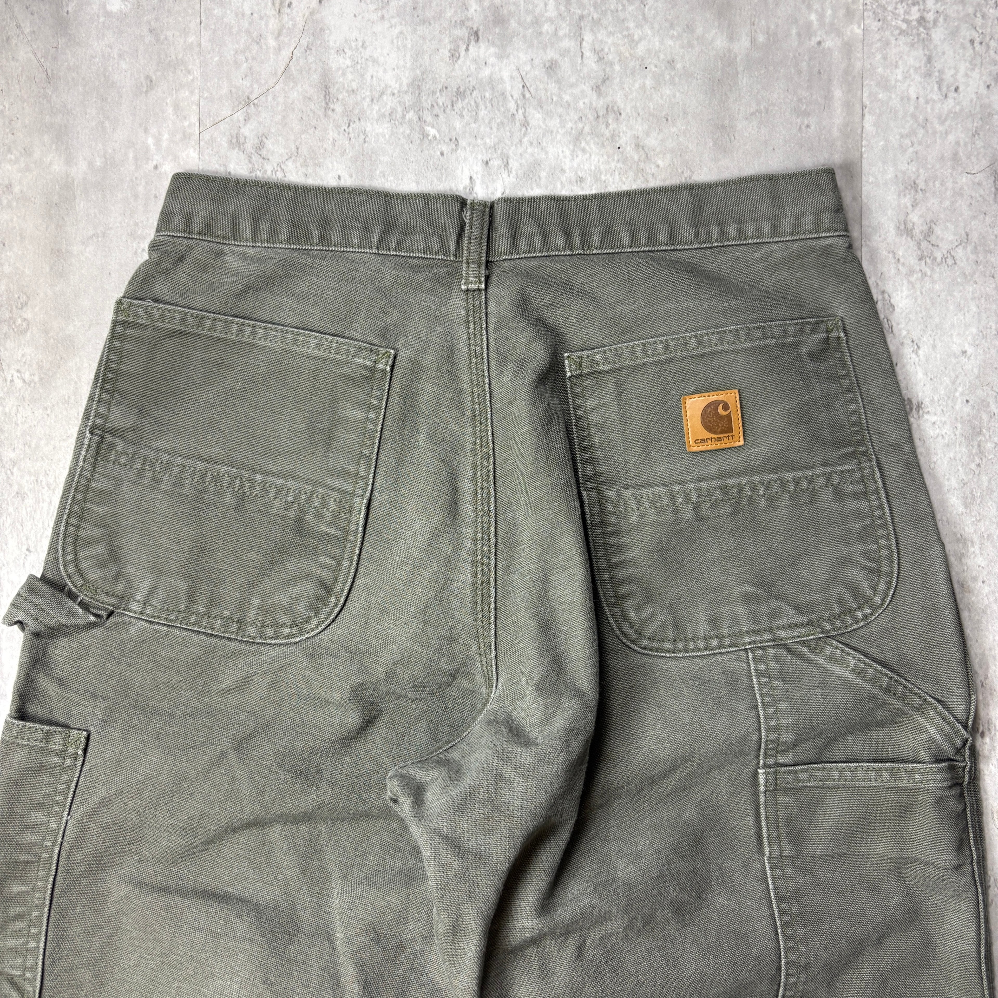 VINTAGE CARHARTT GREEN CARPENTER PANTS