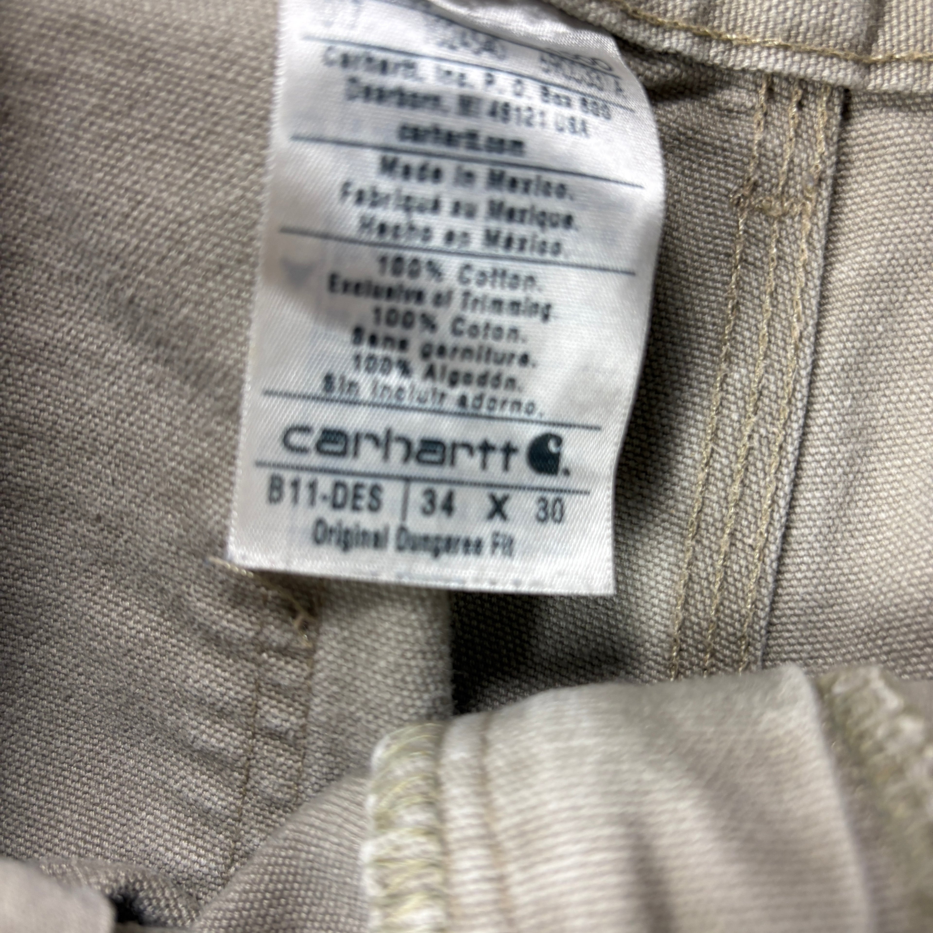 VINTAGE CARHARTT FADED CARPENTER PANTS