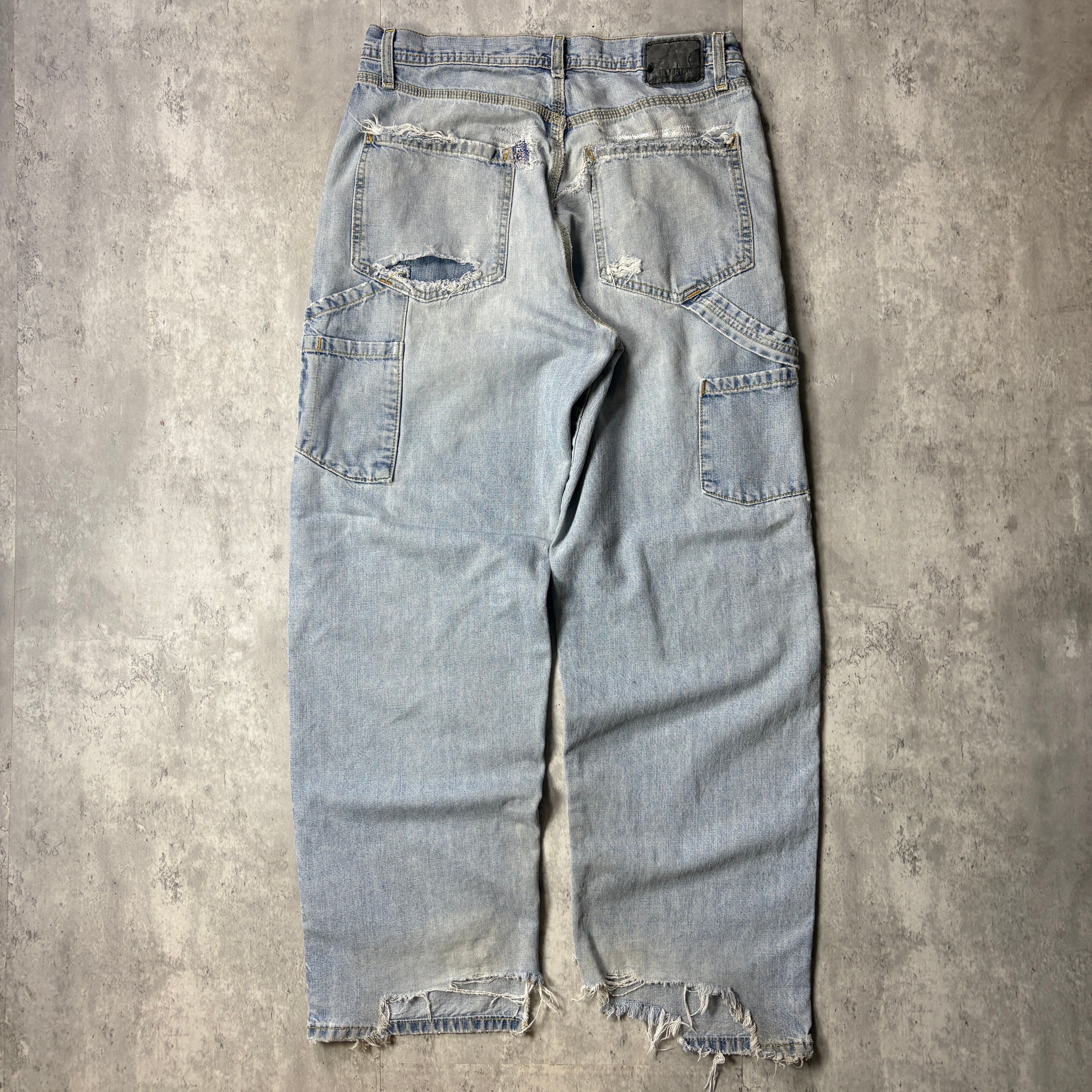 DISTRESSED LEVI'S SILVER TAB CARPENTER JEANS