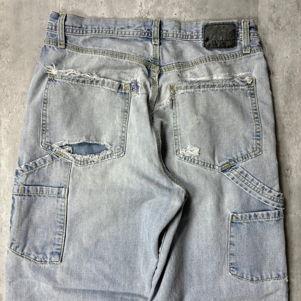 DISTRESSED LEVI'S SILVER TAB CARPENTER JEANS