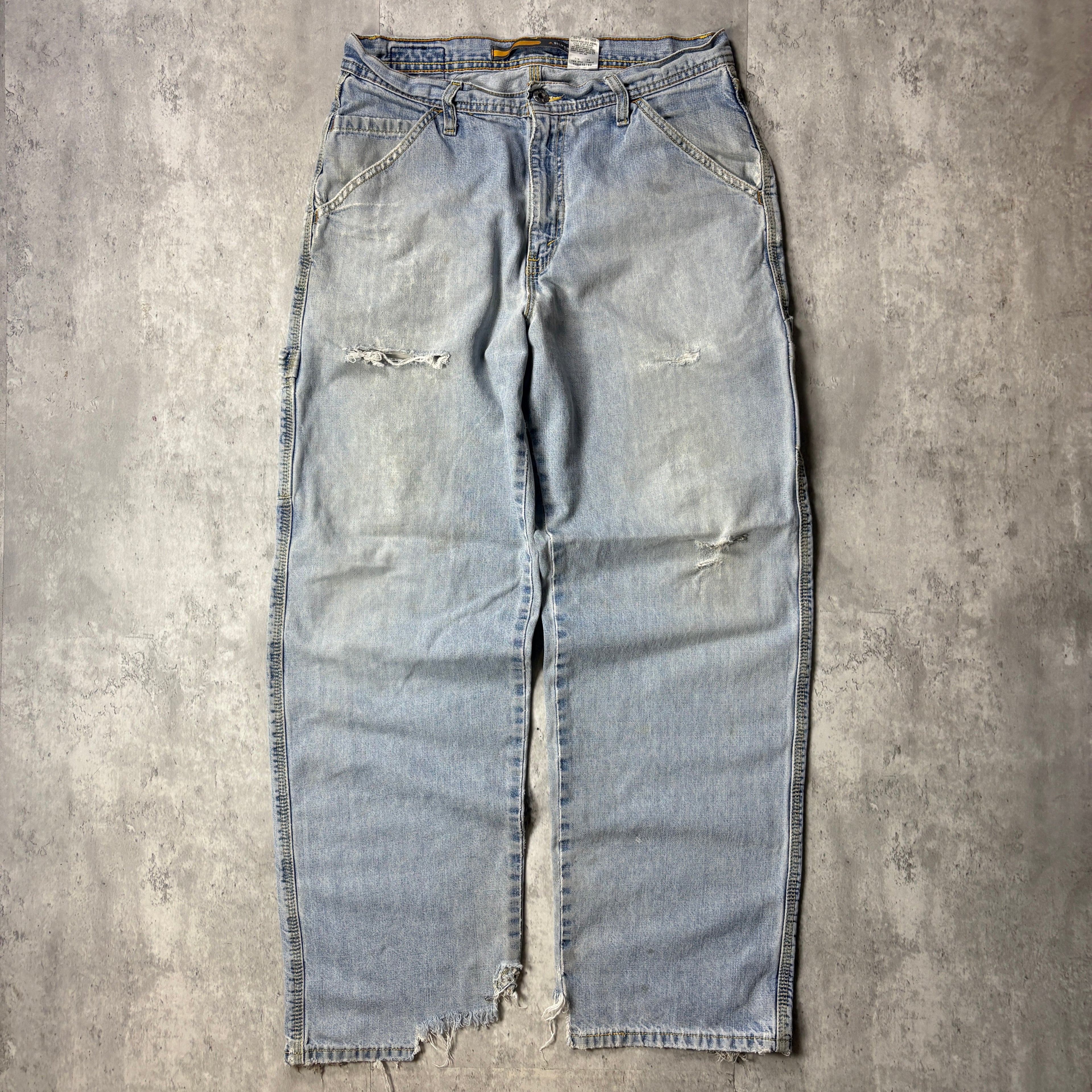 DISTRESSED LEVI'S SILVER TAB CARPENTER JEANS